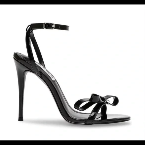 Steve Madden Glossy Black Stiletto Heels - Picture 2 of 3